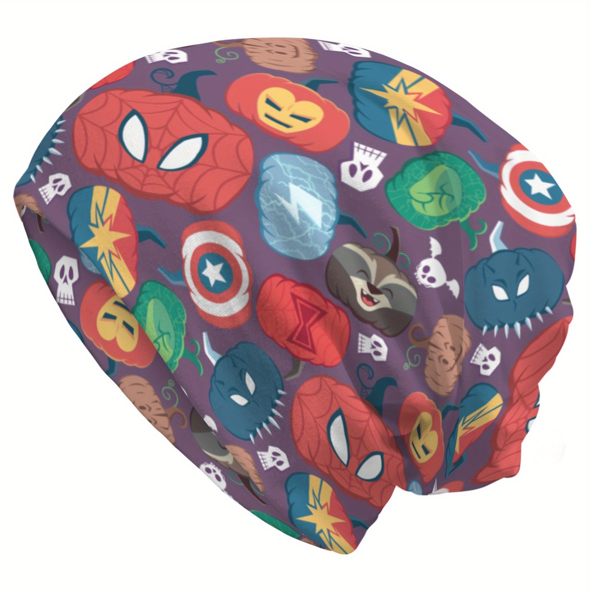 

Unisex Superhero-themed Knit Beanie Hat – Comfortable, Lightweight & Stretchy Skull Cap For Casual – Ideal For Chemotherapy, & Hip-hop Fans – Polyester & Spandex