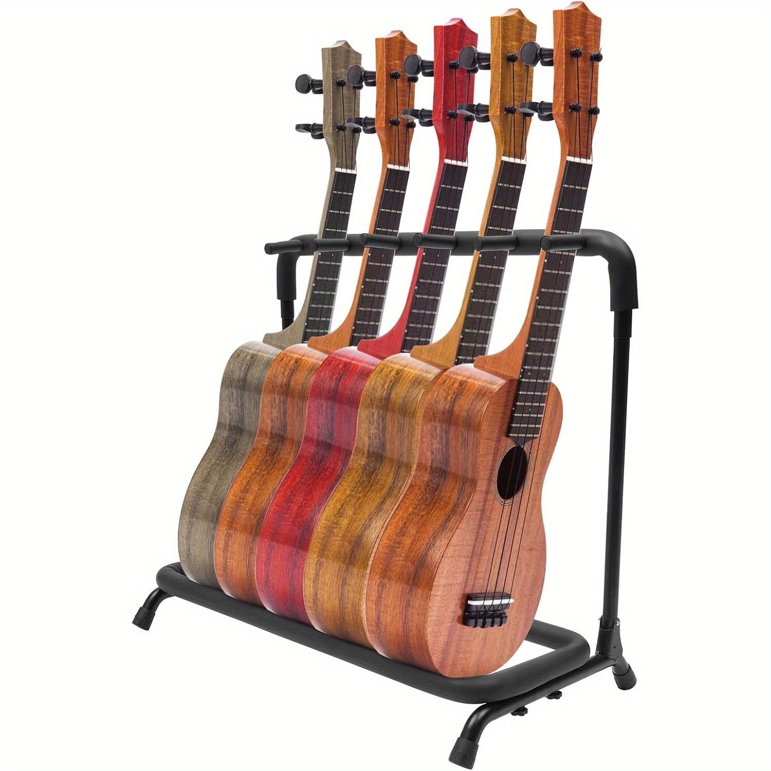 

Support universel pour guitares à 5 compartiments pour guitares électriques, guitares en bois, support trépied, pour les ménages, les de concert, les magasins d'instruments de musique, 74 x 40 x 67 cm