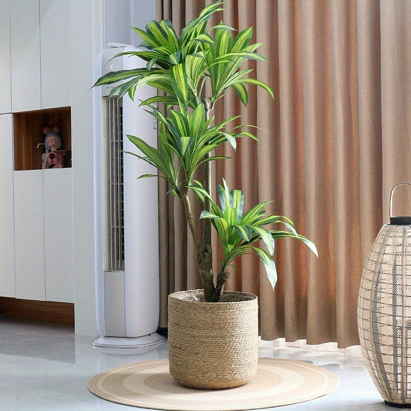 

Large Round Planter - Modern Seagrass For Indoor & Outdoor Use, Ideal For