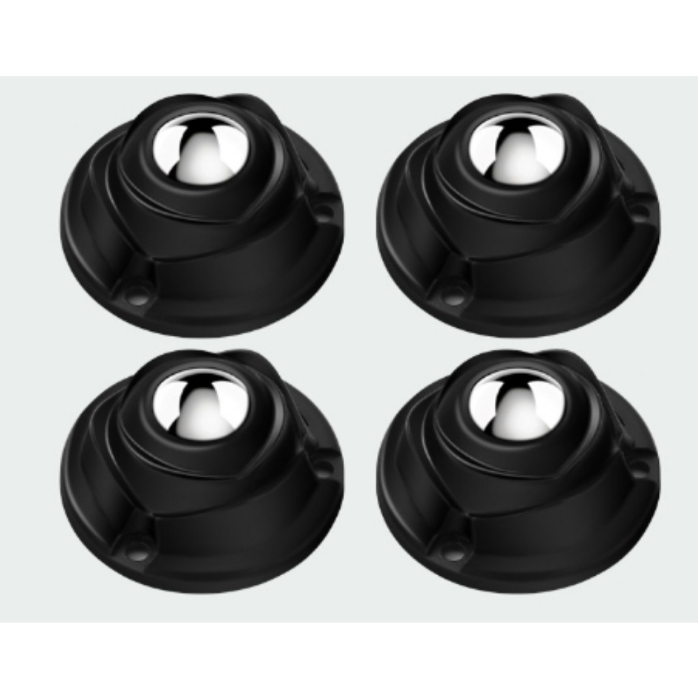 Image of Set Of 4 Self-sticking Wheels, Small Rotating Casters, , 360-degree Rotating Pulleys For Furniture Trash Bins