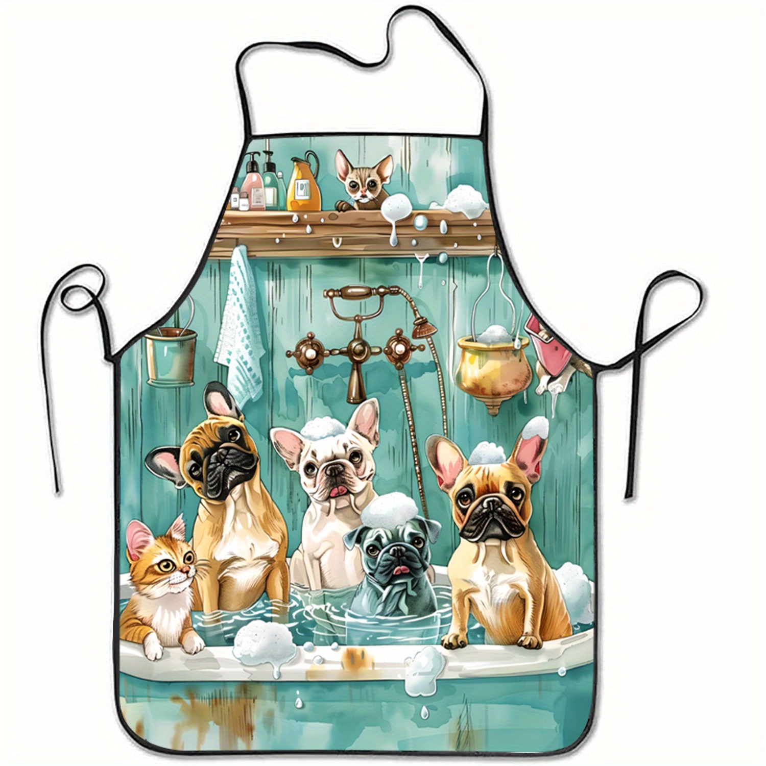 

1pc, Bathtub , Sleeveless Polyester , , , Polyester , For Dining And Use