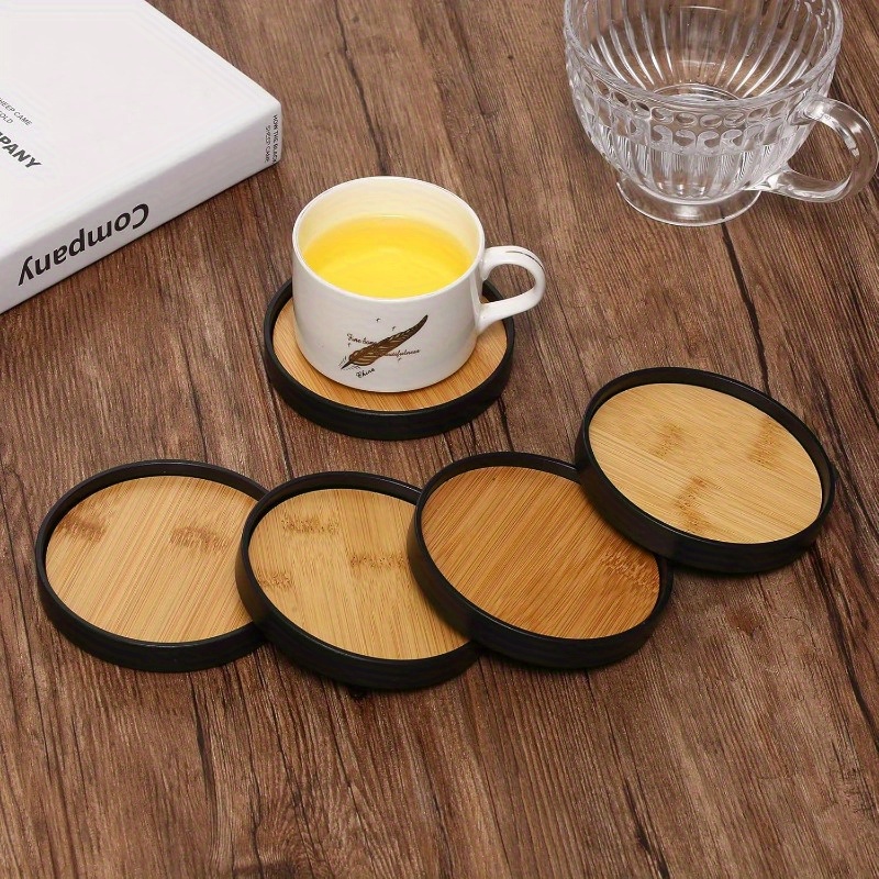 wooden coaster tableware insulation mat set