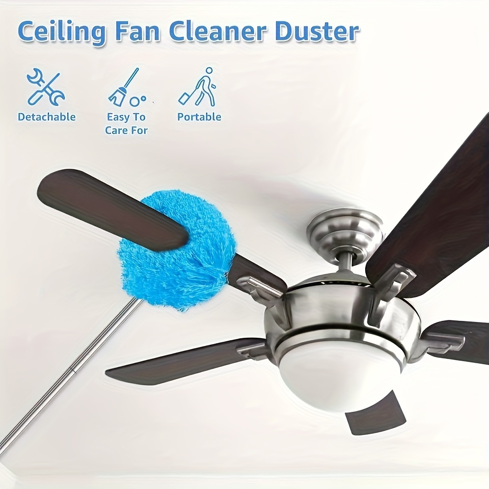 

Retractable Metal - 1 -tipped Ceiling Fan , Removable And For Ceilings, , And - A Non-rechargeable Cleaning Tool