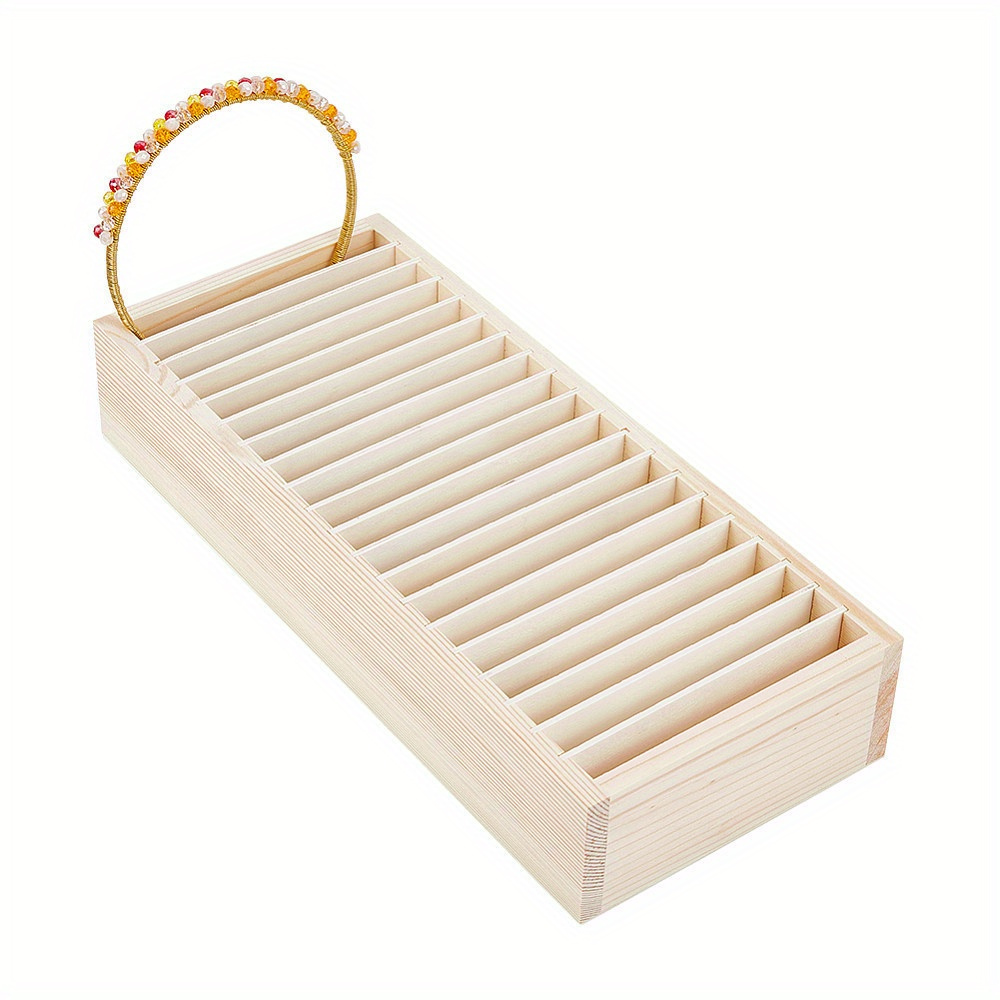 Image of Fashionable Jewelry Organizer With Adjustable Dividers - Perfect For Hair Ties, Necklaces, And S, Measuring 5.43 X 5.4 X 2. - Ideal For Home Decor, Birthday Gift, Christmas Present, Jewelry Boxes