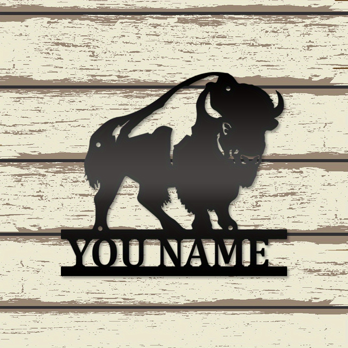 

1pc Custom Buffalo Metal Sign, Buffalo Metal , Personalized Sign, Farmhouse Ranch Barn Decor, Hunting Sign