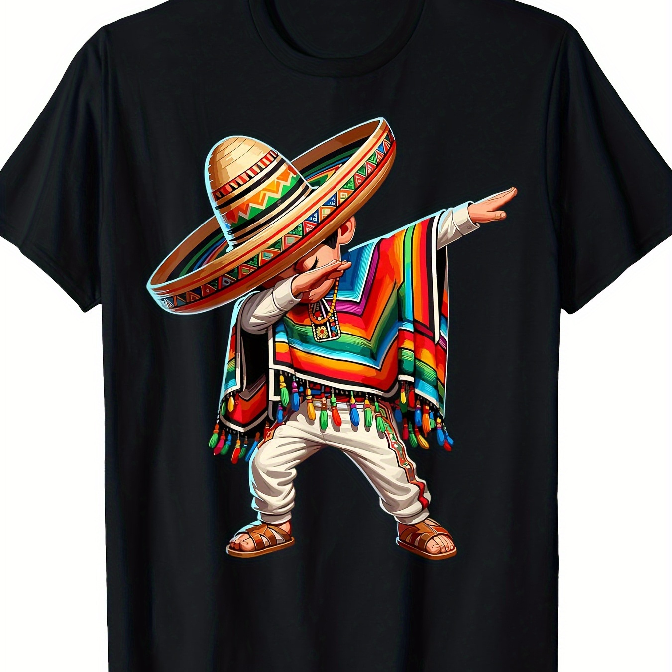 

Mexican Boys Dance In A Poncho T-shirt