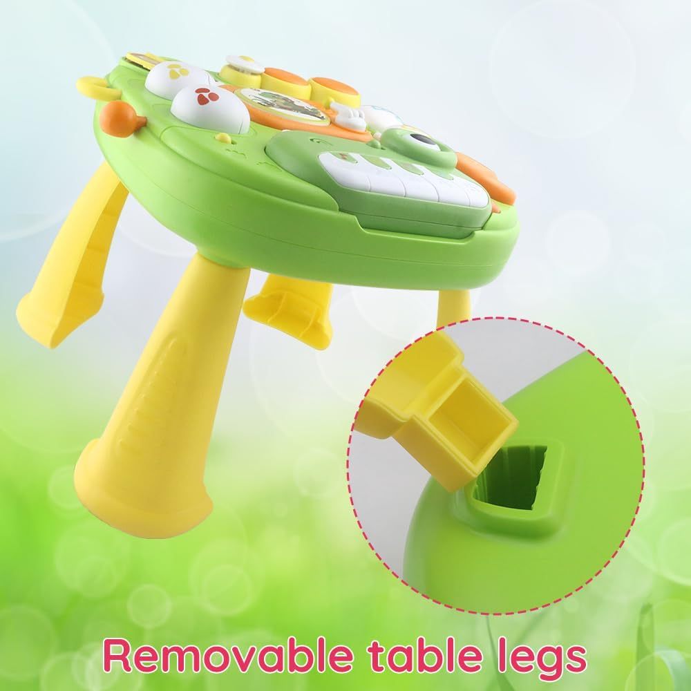 Baby Activity Table Learning Table with *-Up Toy for Early (Dinosaur),  Baby Standing Activity Center, Multifunctional Educational