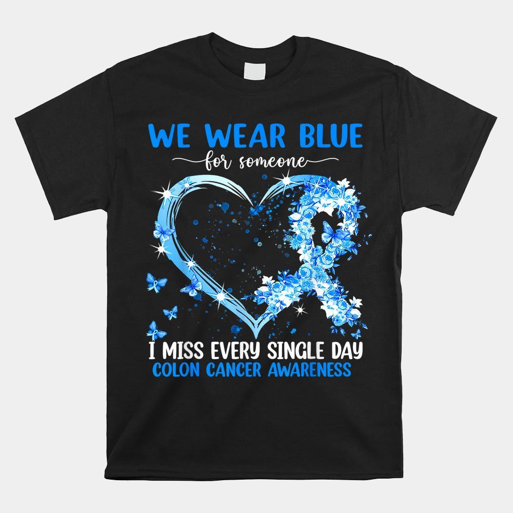 

We For Colon Awareness Heart Shirt 2024 Men's Casual Short-sleeved T-shirt 220g