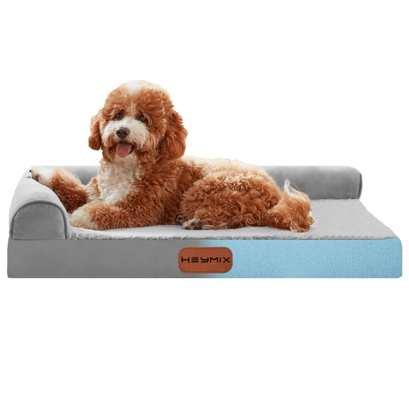 TEMU Orthopedic Memory Foam Dog Bed For Medium & Large Dogs - High Quality Washable Cover, Firm Support Anxiety Pet Bed With Removable Mattress
