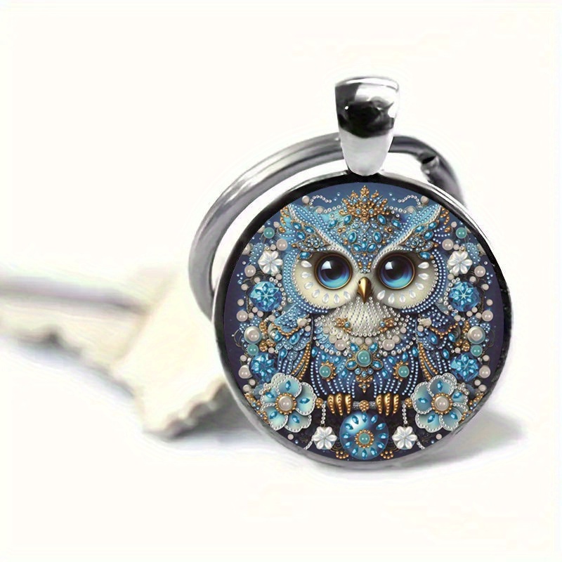 

1pc Owl Alloy Key , Zinc Alloy Keyring, , , 's Day, Owl Pendant For Men