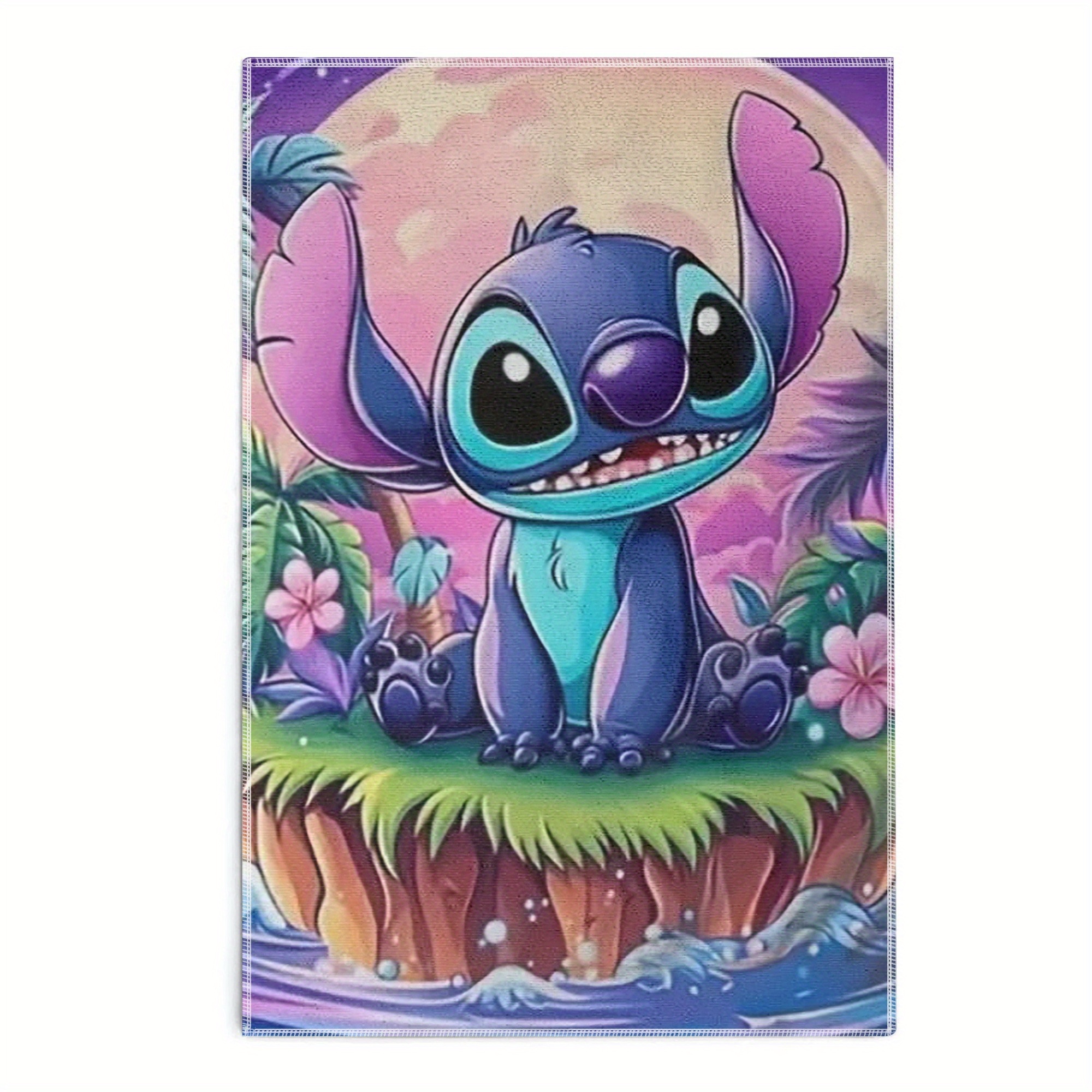 

1pc Stitch Printed Towel 100% Polyester Towel Cloth Personalized Printed