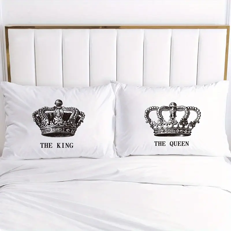 2pcs soft cozy white couple throw pillow covers mr mrs script with red 18x18 inch polyester decorative pillowcases for living room bedroom sofa machine washable no insert included pillows for couch Product details 0