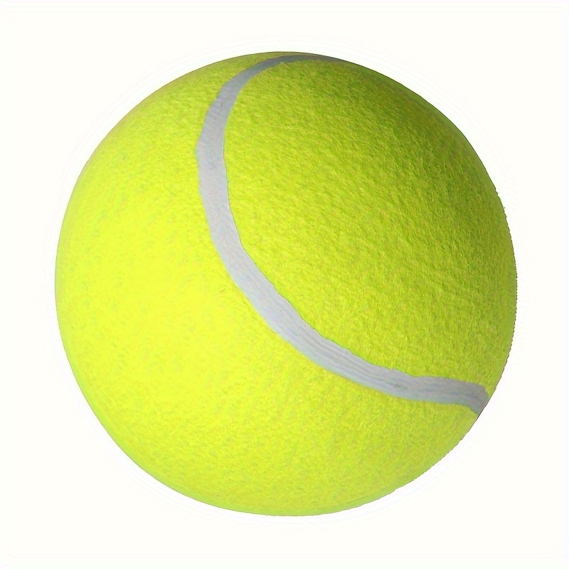 TEMU Fun Tennis Ball Inflatable Toy For Dogs - Durable, Lightweight, Bouncy, And Easy To Clean - Outdoor Play And Exercise