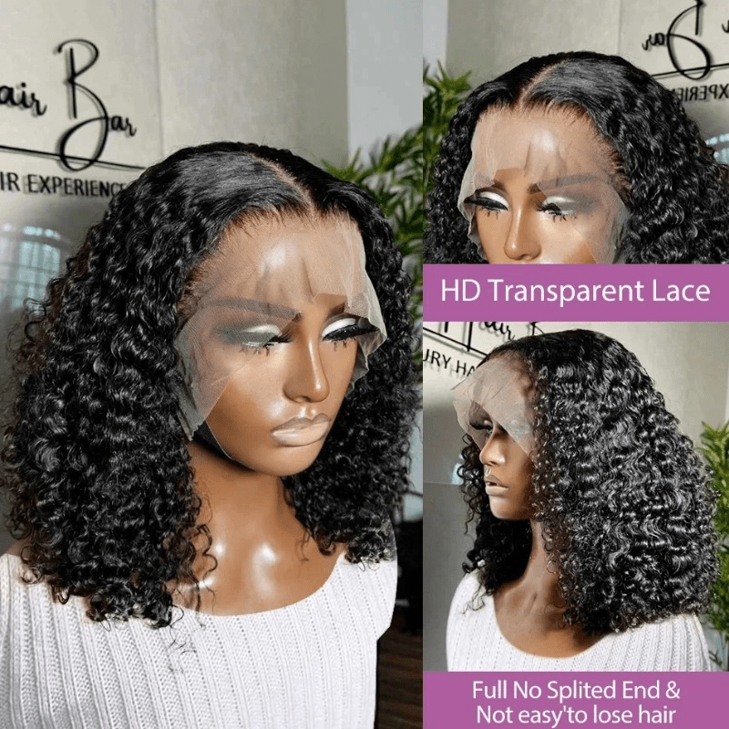 250 density wave lace front wigs human hair 13x4 - Temu display picture 1