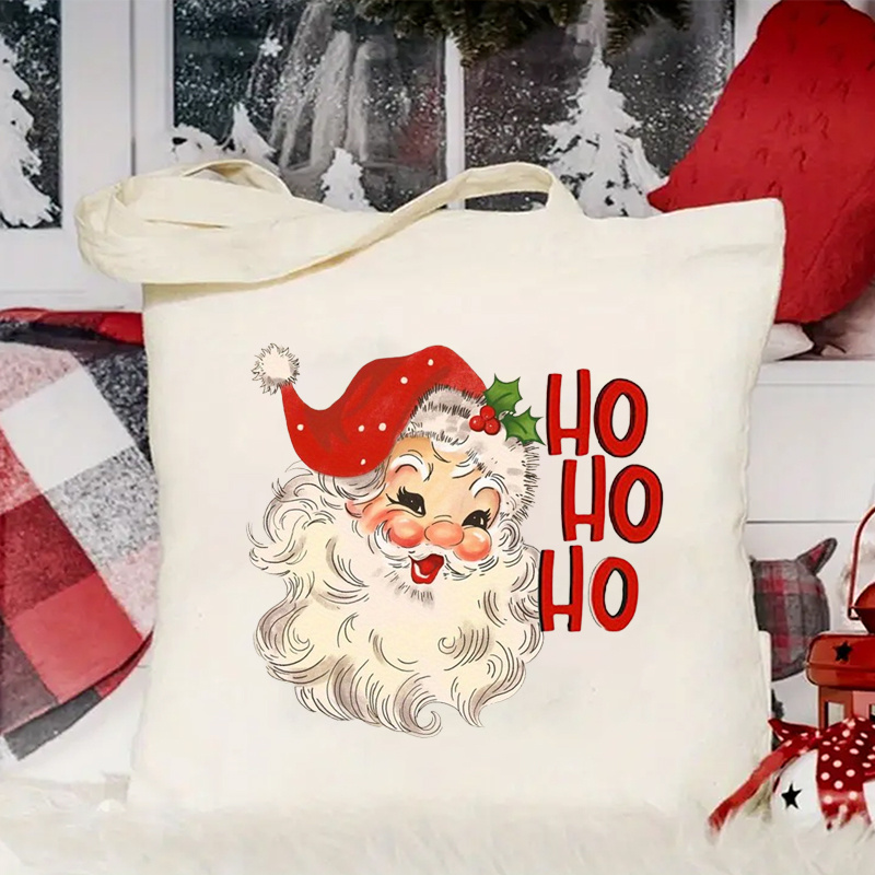 

Christmas Santa Ho Women's Fashion Casual Canvas Bag Handbag