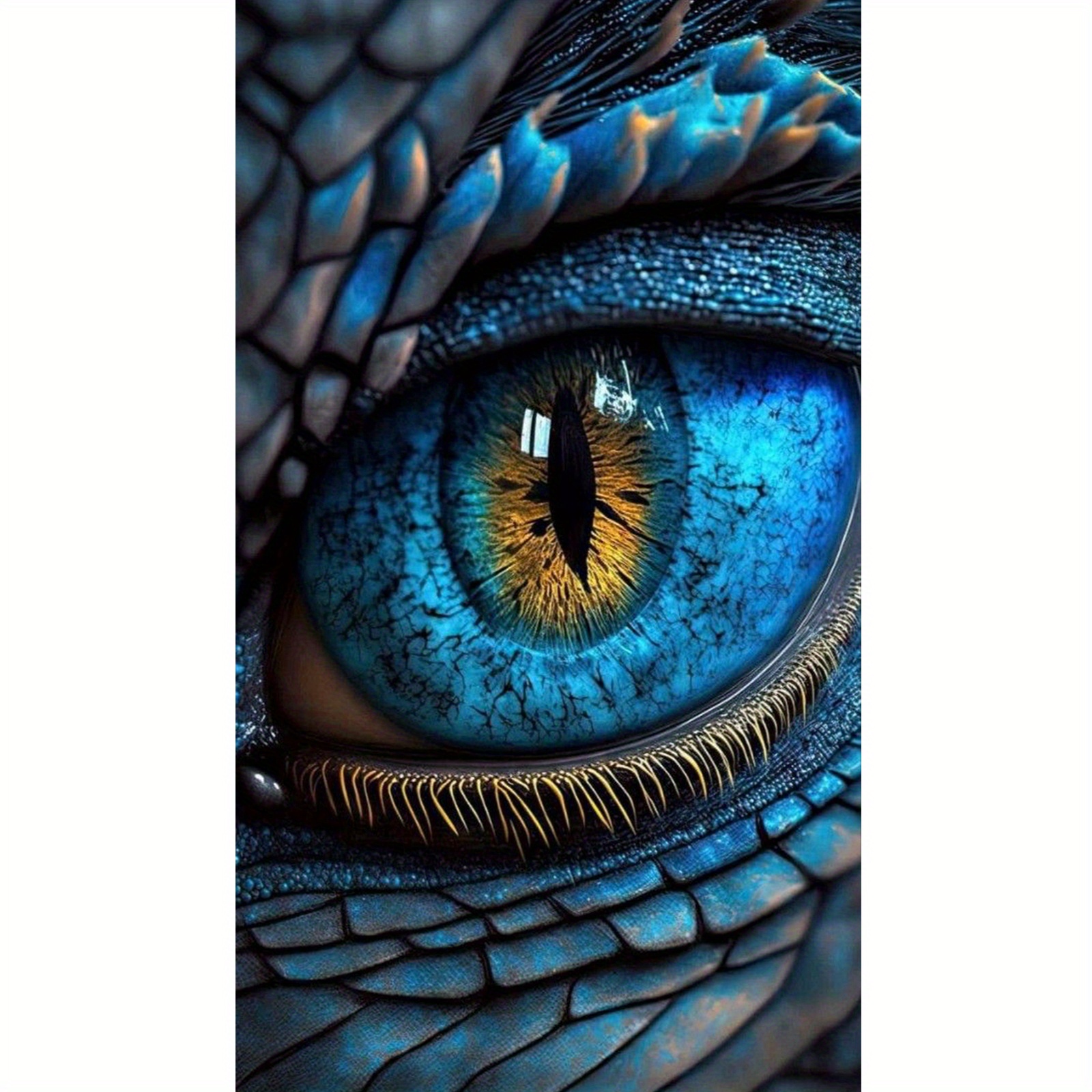 

5d Diy Diamond Painting Kit - Round Diamond Art, Animal Theme Canvas, Home Wall Decor With Artificial