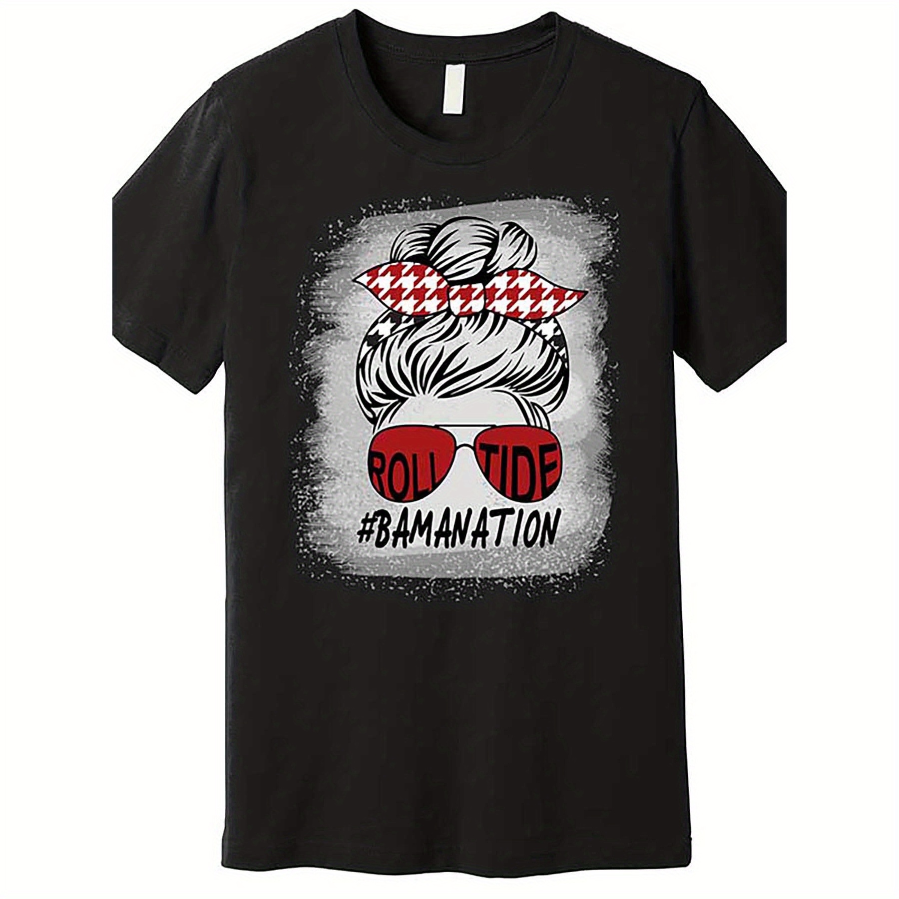 

1pcs Bamanation Roll Trend Is Dark T-shirt 564269 Funny Men's Short Sleeve Graphic T-shirt Series Black Tt2