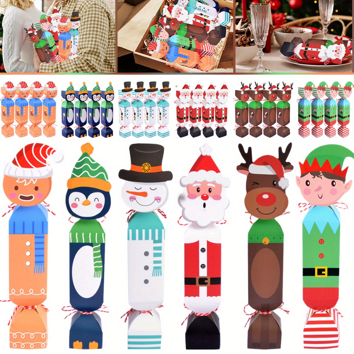 

24pcs Christmas Set - , , & Snowman For , , Decorations, And Wrapping - For And Seasonal