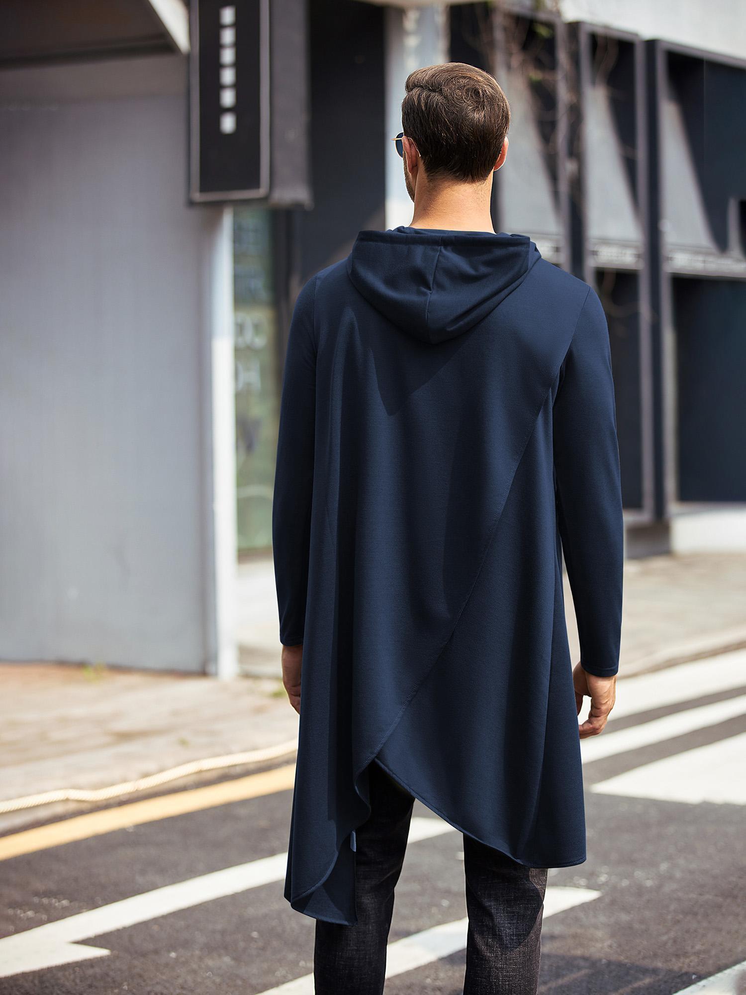 Poncho à Capuche Pour Homme En Alpaga - Fabriqué à La Main - Manteau D'Hiver Chaud Et Doux