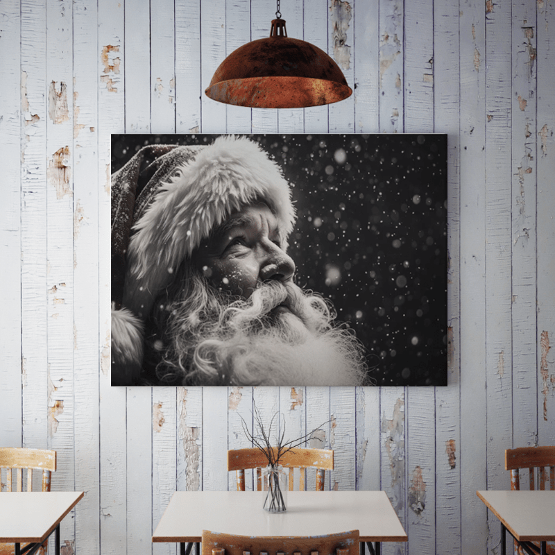 

1pc Christmas Decoration Poster, Vintage Santa Poster, Santa Claus On , Bedroom/ Living Room/ Dining Room/ Office Wall Decoration, 11.8x15.7 Inches,