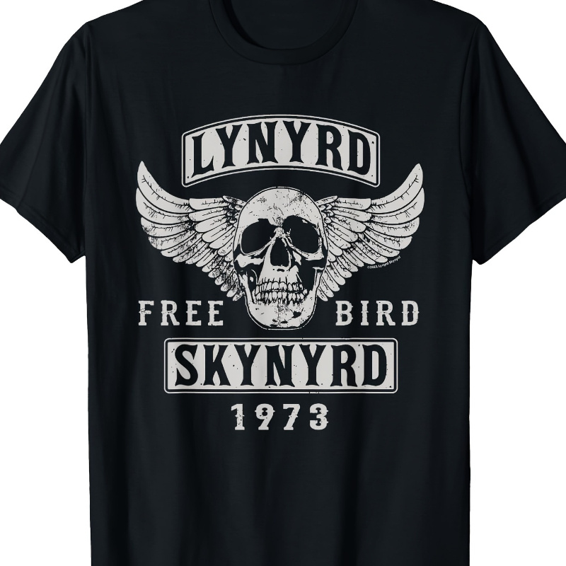 

Free Bird Skull , Men's Cotton Shoulder T-shirt