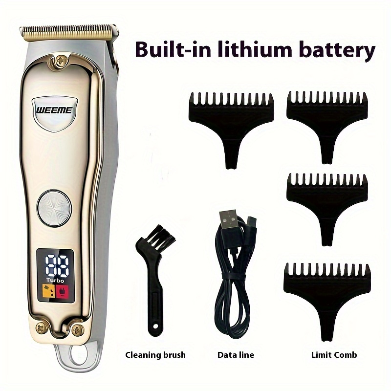 

Bald Head Magic Electric Groomer-usb Rechargeable, Lcd Display, 4 Pcs Restriction Comb, 1 Pcs Usb Cable, 1 Pcs Cleaning Brush, Trimmer, Self-shaving, Portable Design, Home Or Travel Use