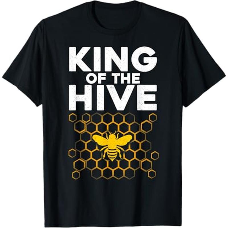 

Cool Art For Men Boys Bee Beekeeping T-shirt, 100% Cotton, Gift For Men Women Dad Mom Friends, S-xxxl, Black