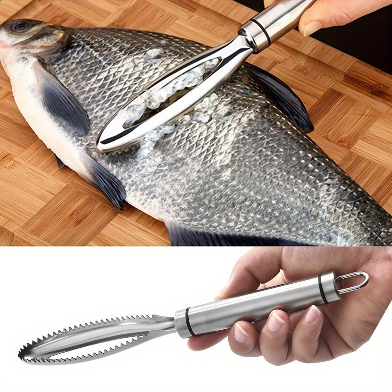 

2pcs Set Stainless Steel Seafood Set -1 Scraper Hook, Scraper Removal Tool, Multi Functional Kitchen Tool Suitable For Home And Professional Use, And Easy To Clean