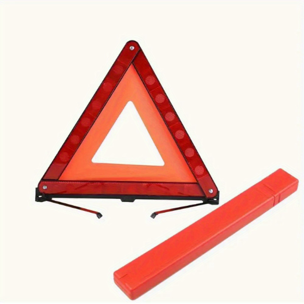 TEMU Kit Road Warning Roadside Reflective Warning , & Durable Stand For Car Emergencies