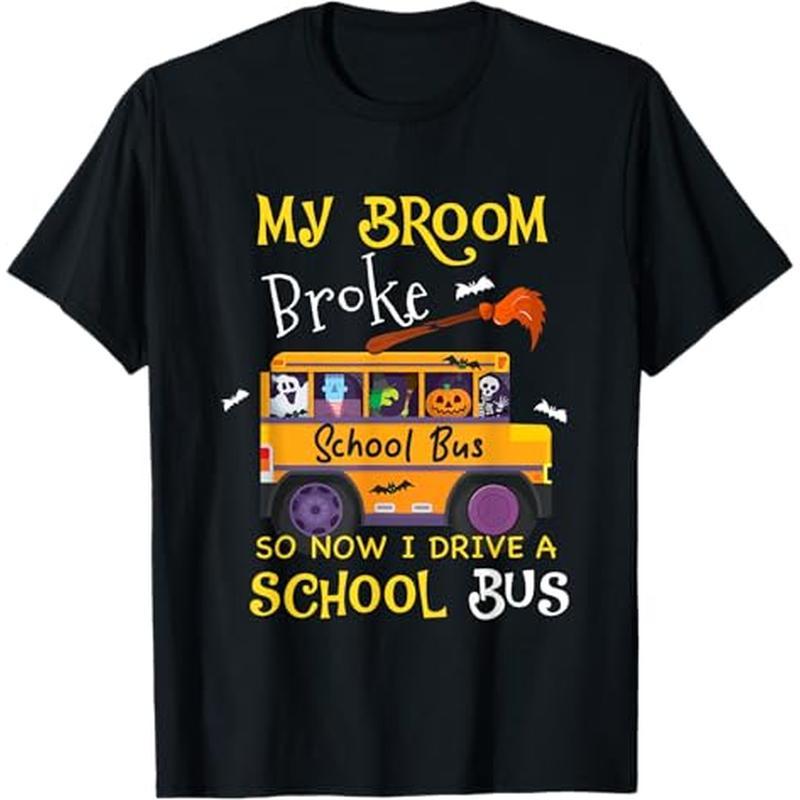 

Scary Bus Costume Themed T-shirt. Suitable As A Gift For . 100% Cotton . S - Xxxl.