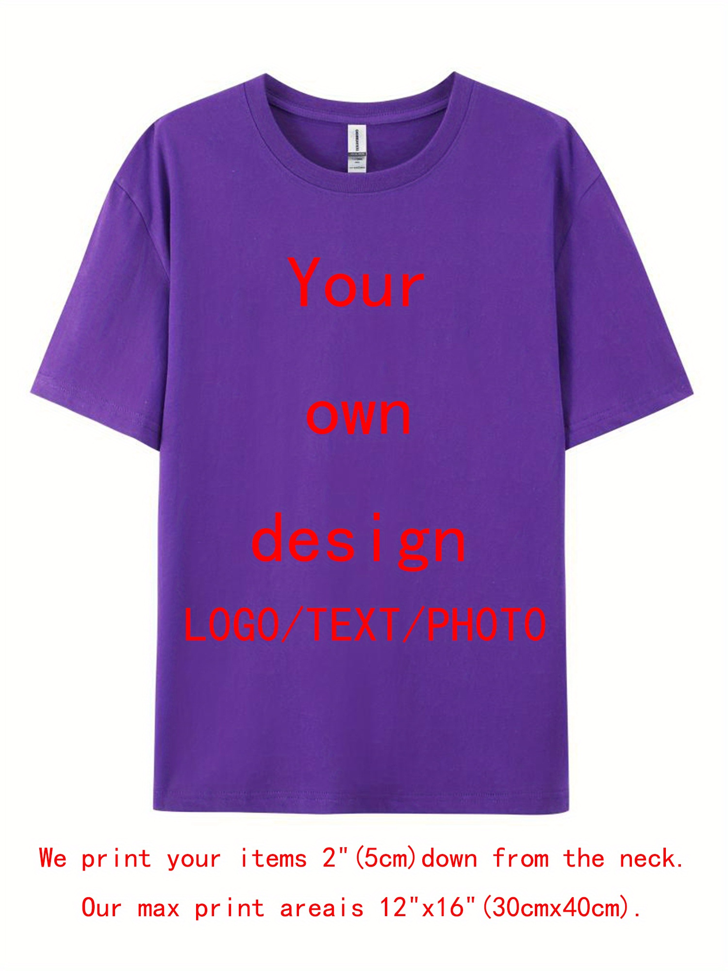 camisetas personalizáveis para homens e mulheres – adicione Temu