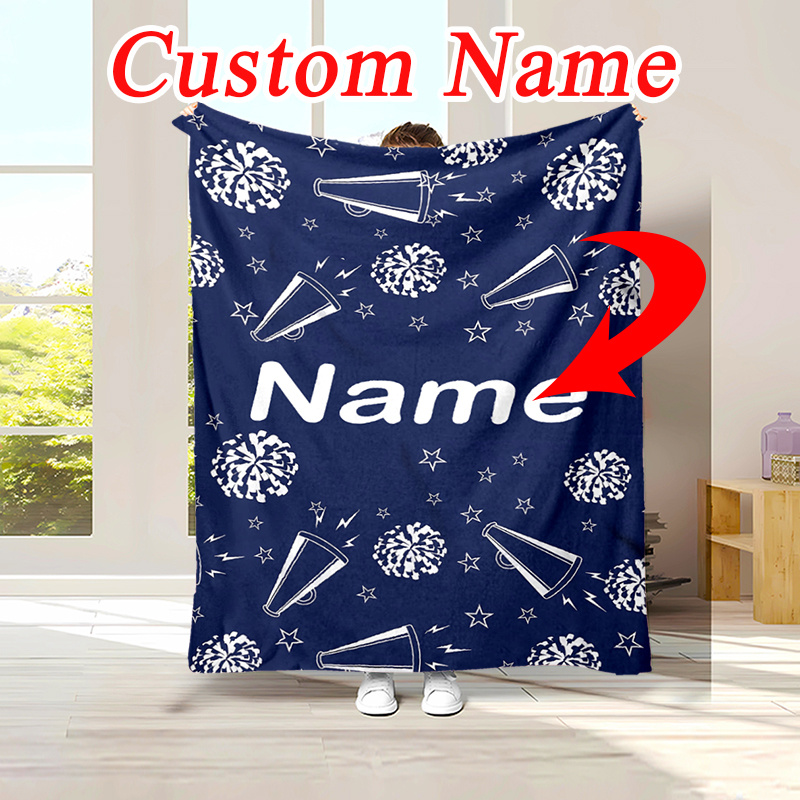 

Personalized Cheerleaders-themed Flannel Blanket - Soft, Warm & Customizable For , Camping, Travel | Ideal Christmas Gift For & Family, Christmas Decor