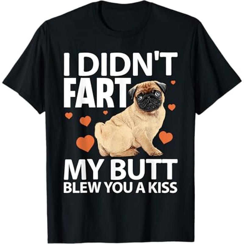 

Funny Pug Design For Men Women Pet Dog Breed Pug , 100% Cotton, Gift For Men Women Dad Mom Friends, S-xxxl, Black