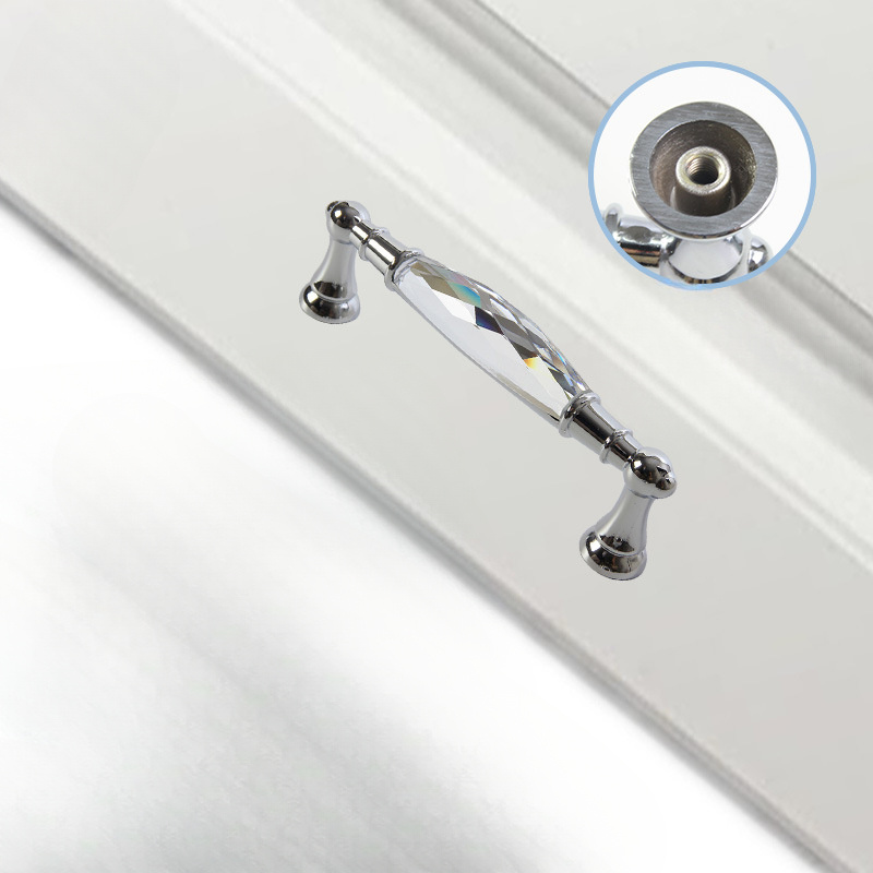 alloy drawer silvery long crystal handle dresser - Temu