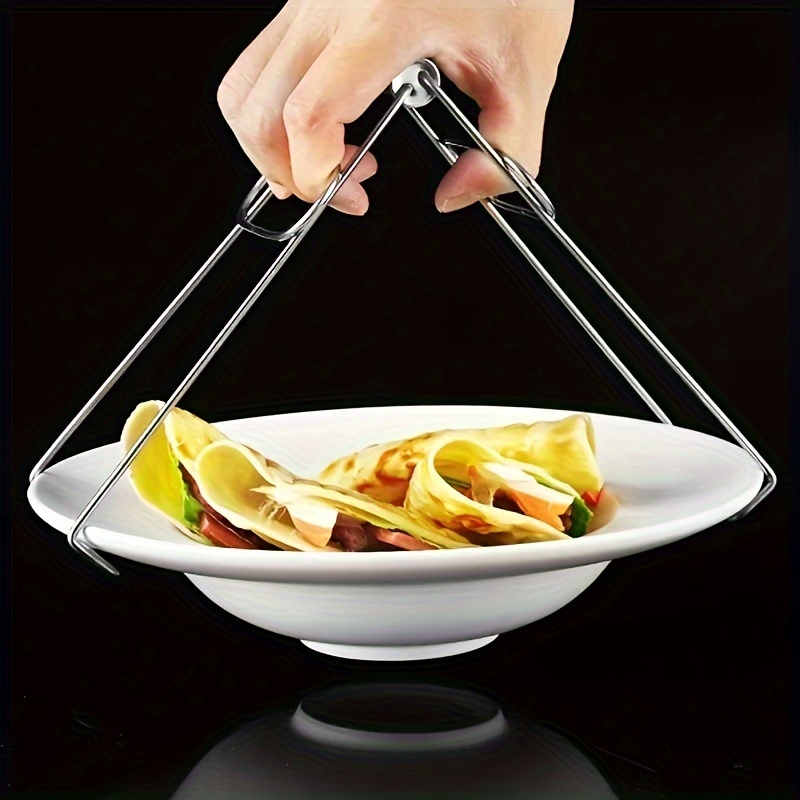 a stainless steel foldable   clip a heat resistant bowl clip plate clip kitchen accessories details 0