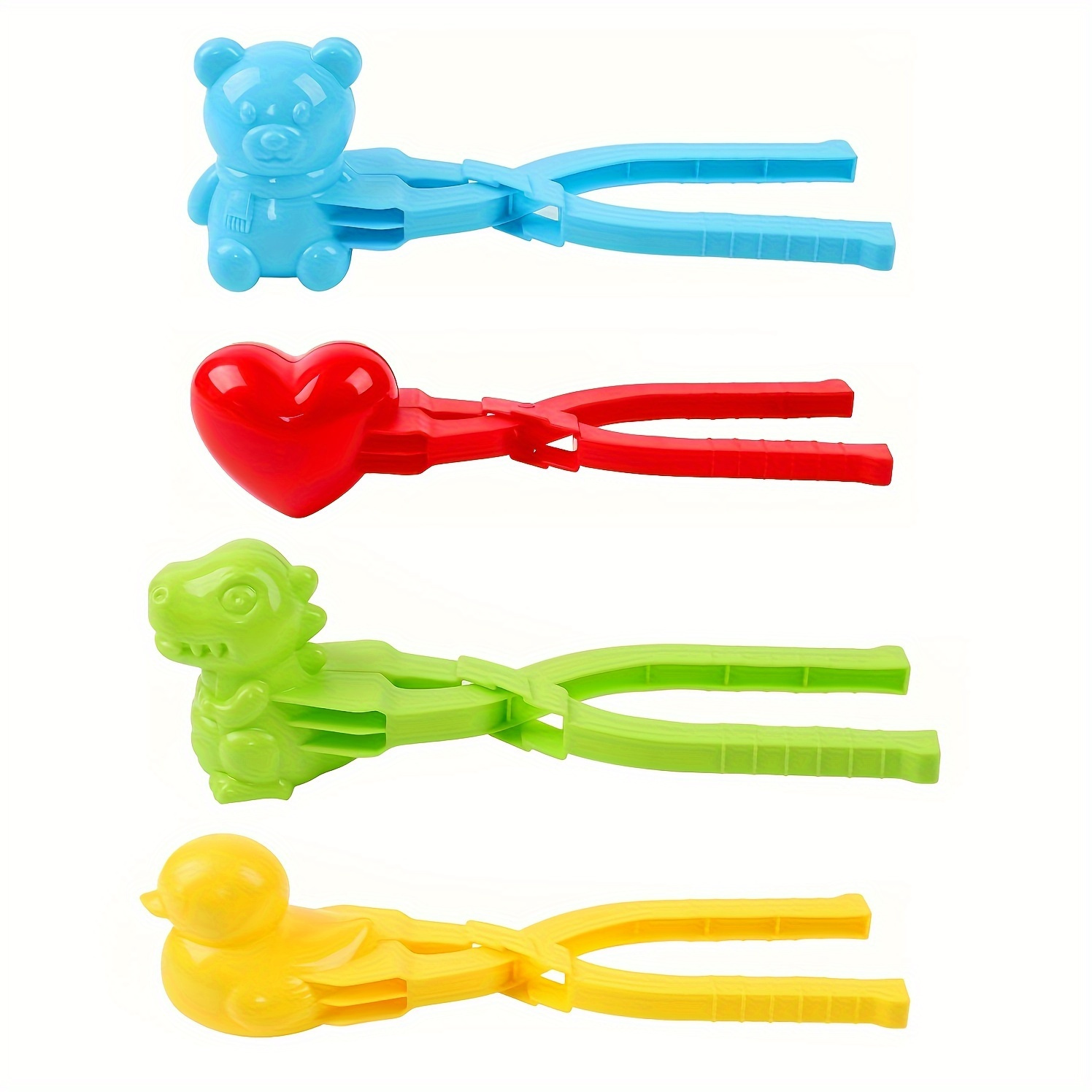 TEMU 4pcs Sushi & Rice Mold Set With Cute Animal Shaped And Snowball Tongs - Plastic, Sushi Making Kit, Rice Mold, Duck