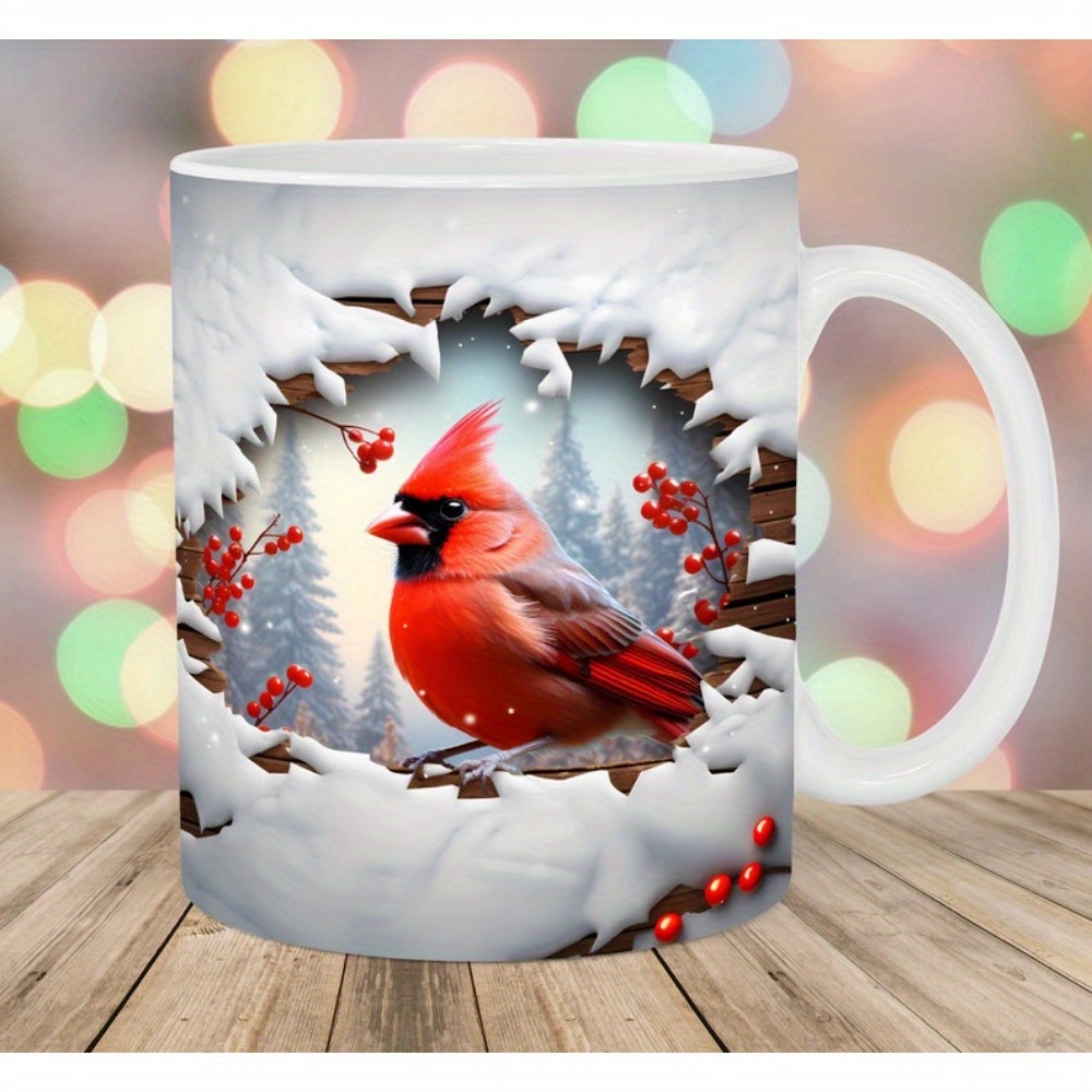 

Red Mug Wrap, 11oz Mug Template, Snow Mug Sublimation Design, Hole In A Wall Mug Template, Instant Digital Download Png