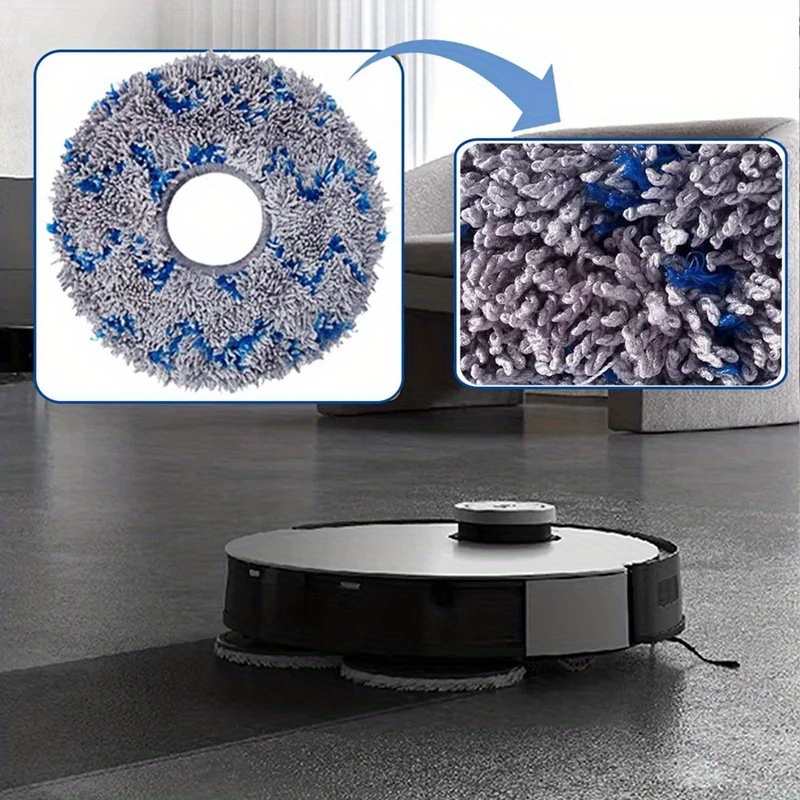 washable mop pads for ecovacs t10 turbo   x1 omni replacement cloths for robot vacuums floor cleaning accessories details 1