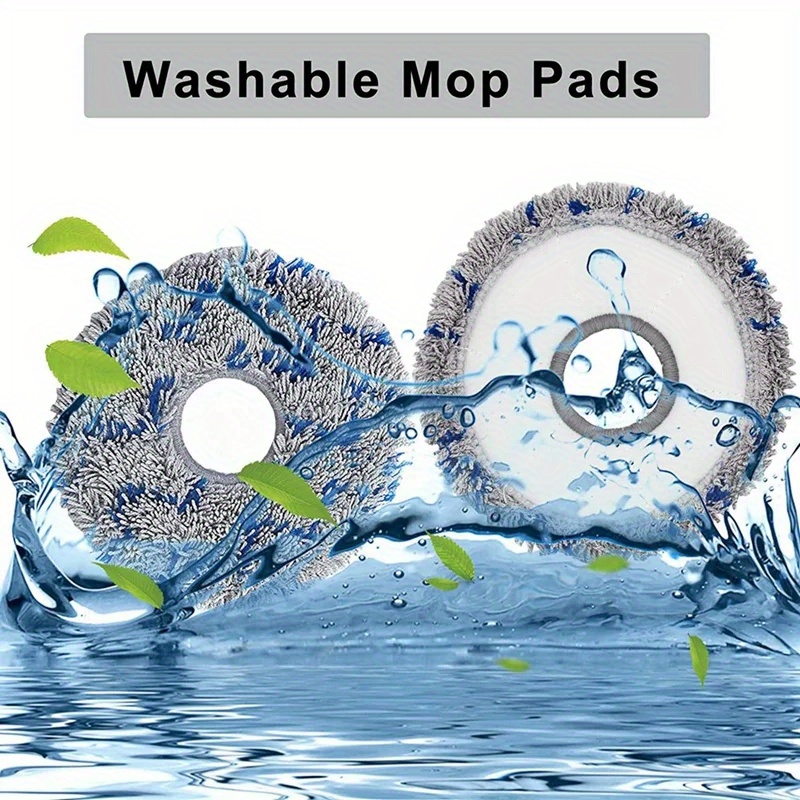 washable mop pads for ecovacs t10 turbo   x1 omni replacement cloths for robot vacuums floor cleaning accessories details 3