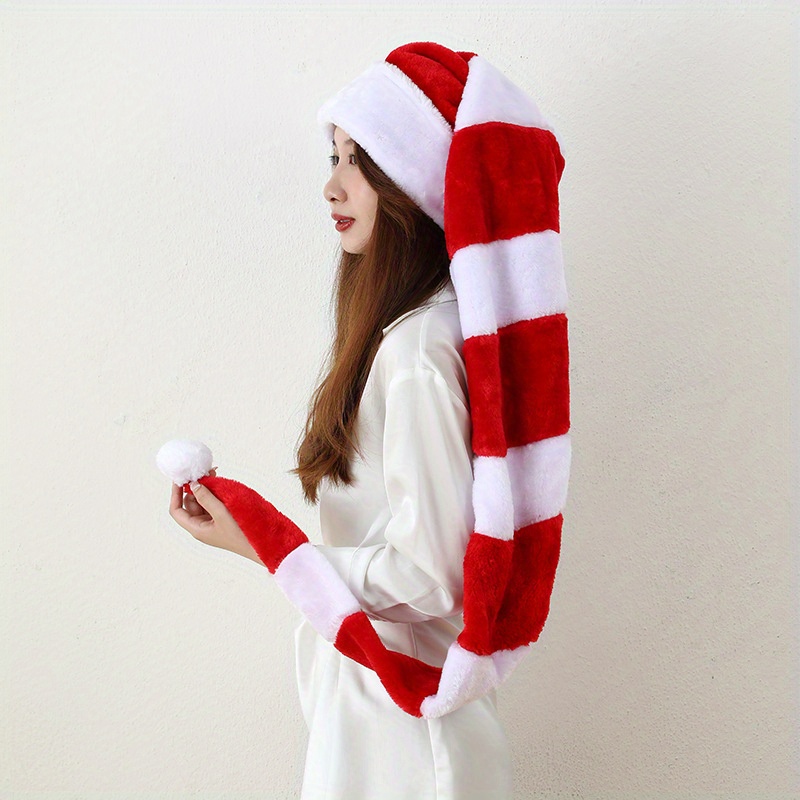 

1pcs Hat - Long 1.3m Christmas Cap For Adults - Hanging Decoration For , Non-feathered, No Needed