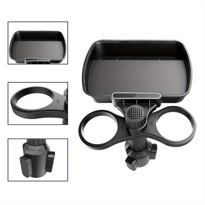 360-degree Rotating Car Cup Holder Tray - Keep Your Drinks And Food Organized!