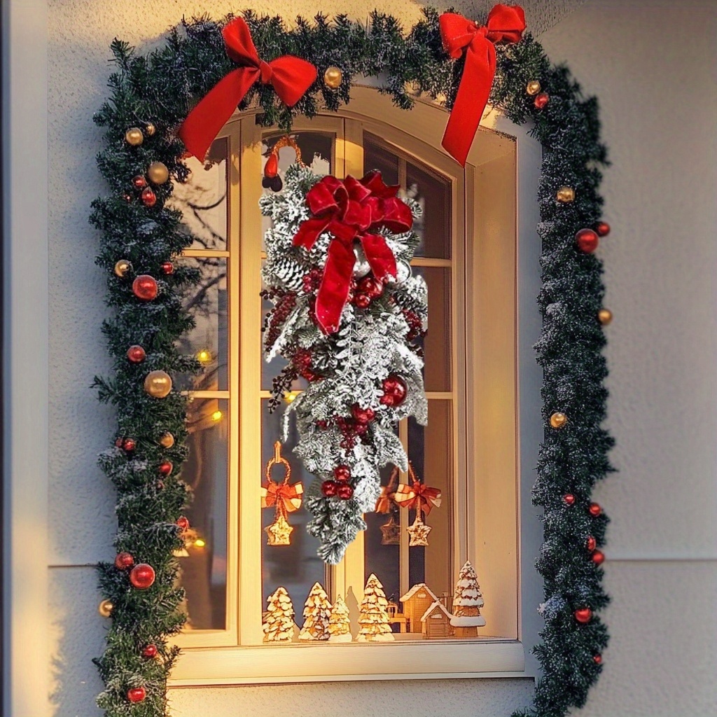 23.62 pulgadas * 1 pieza. * artificiales * de * preiluminadas Decoración  navideña para escaleras B, image size:1024x1024