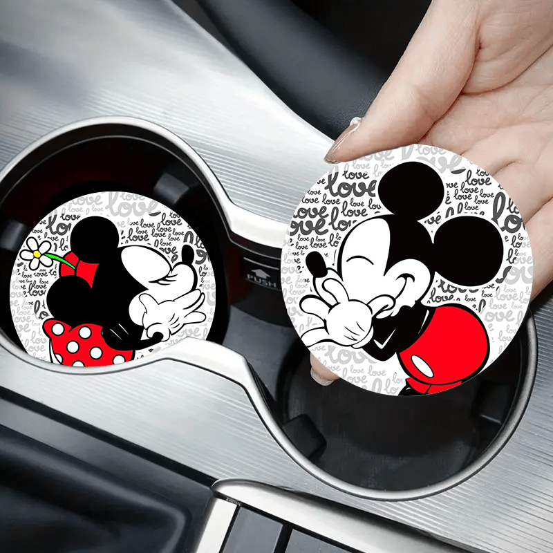 

And Love Heart Couple Series Car Coasters, Non-slip Acrylic Coasters, Automotive Interior Accessories, Kitchen And Home Products, Valentine's Day Gifts.