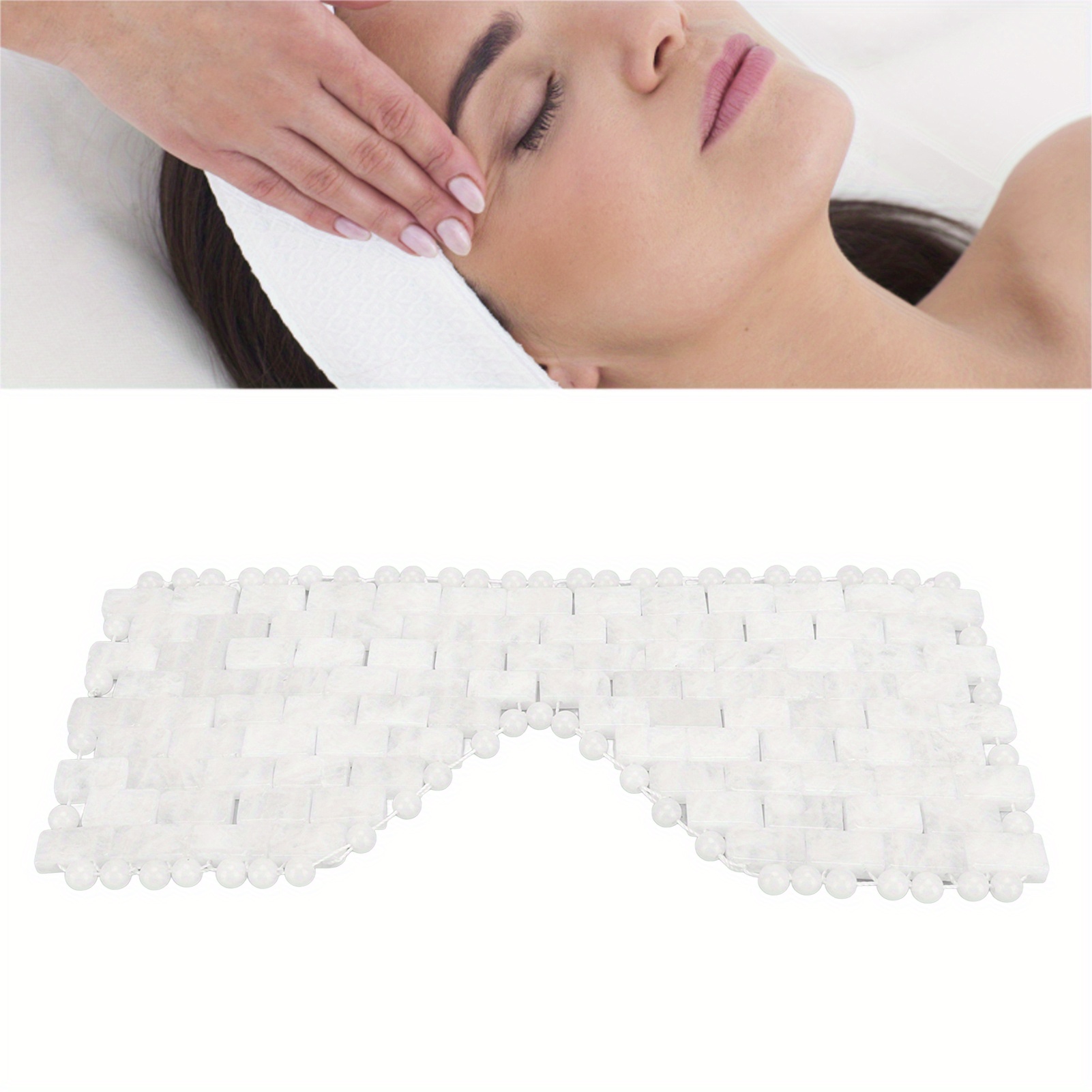 

Eye Mask Mask Sleeping Mask Tool Puffiness Quartz Sleeping Mask Tool ( White