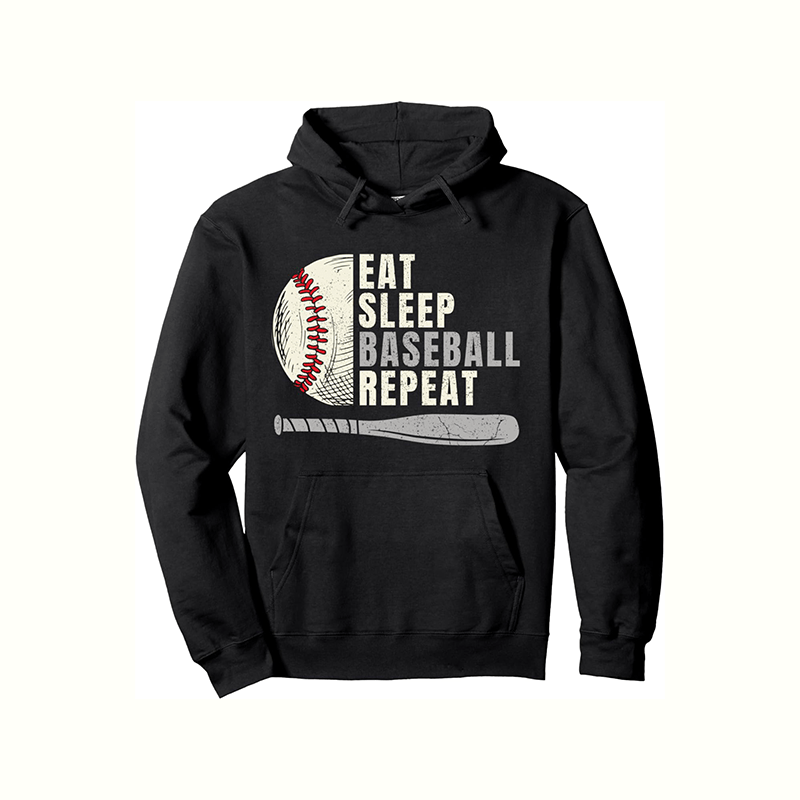 

Men's Baseball Hoodie - Casual Pullover With Kangaroo Pocket, Soft & Breathable, Fall & Winter