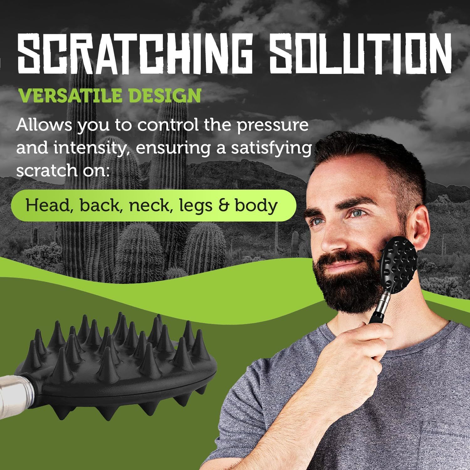 24-Inch Telescopic Cactus Scratching Tool, Ergonomic Design