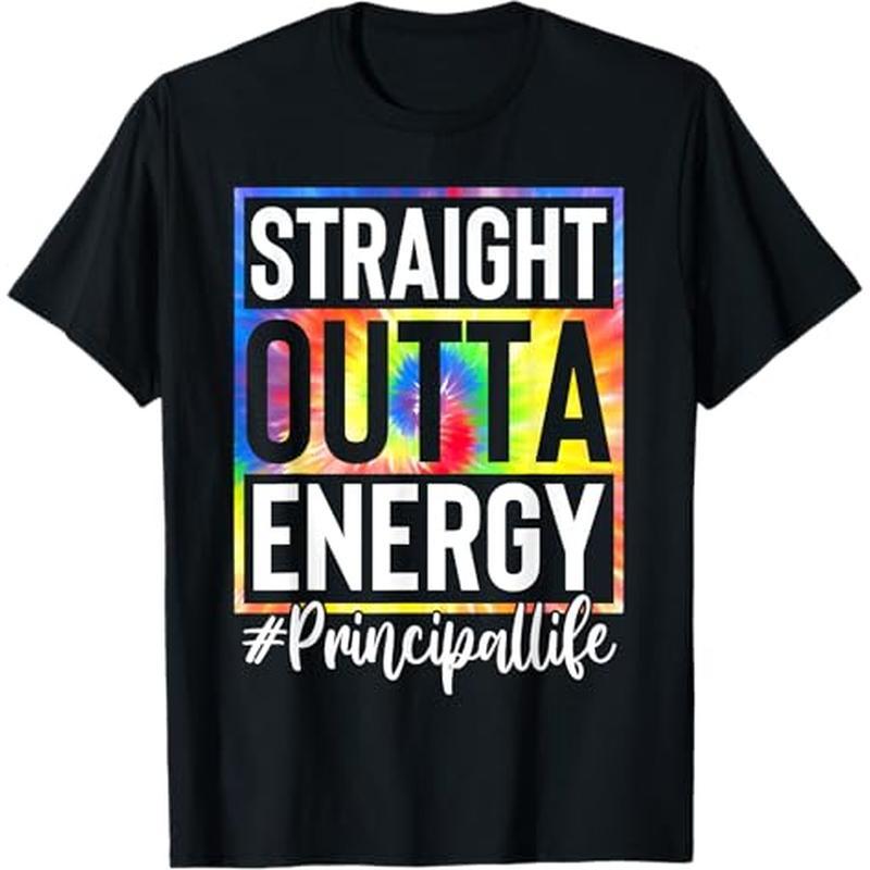 

Energy Life Tie Dye T-shirt, 100% Cotton, Thanksgiving Christmas Gift For Men Women Dad Mom Friends, S-xxxl, Black