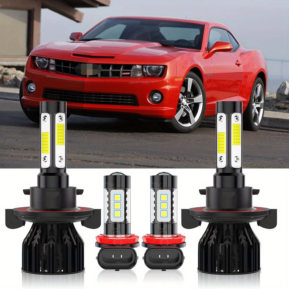 

For Ford For 2008 2009 2010 2011 4pcs H13/9008 + H11/h8 Led Headlight Beam + Fog Light Bulbs, 40w 4000lm 6500k Super 4-sides Chip, 2024 New