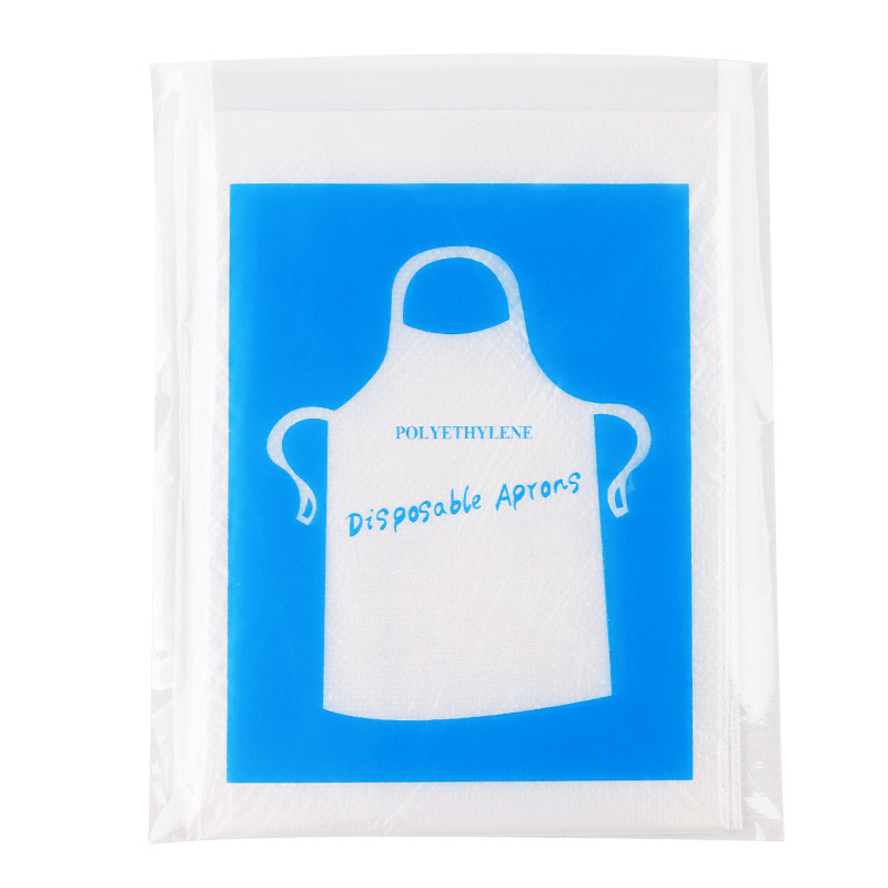 bir martalik apronlar 200 ta paket 10 shaffof polietilen apron oshxona uchun, barbekyu, oziq-ovqat bilan aloqa qilmaydigan, xavfsiz, oktabrfest va milliy bayramlar tafsilotlari 1