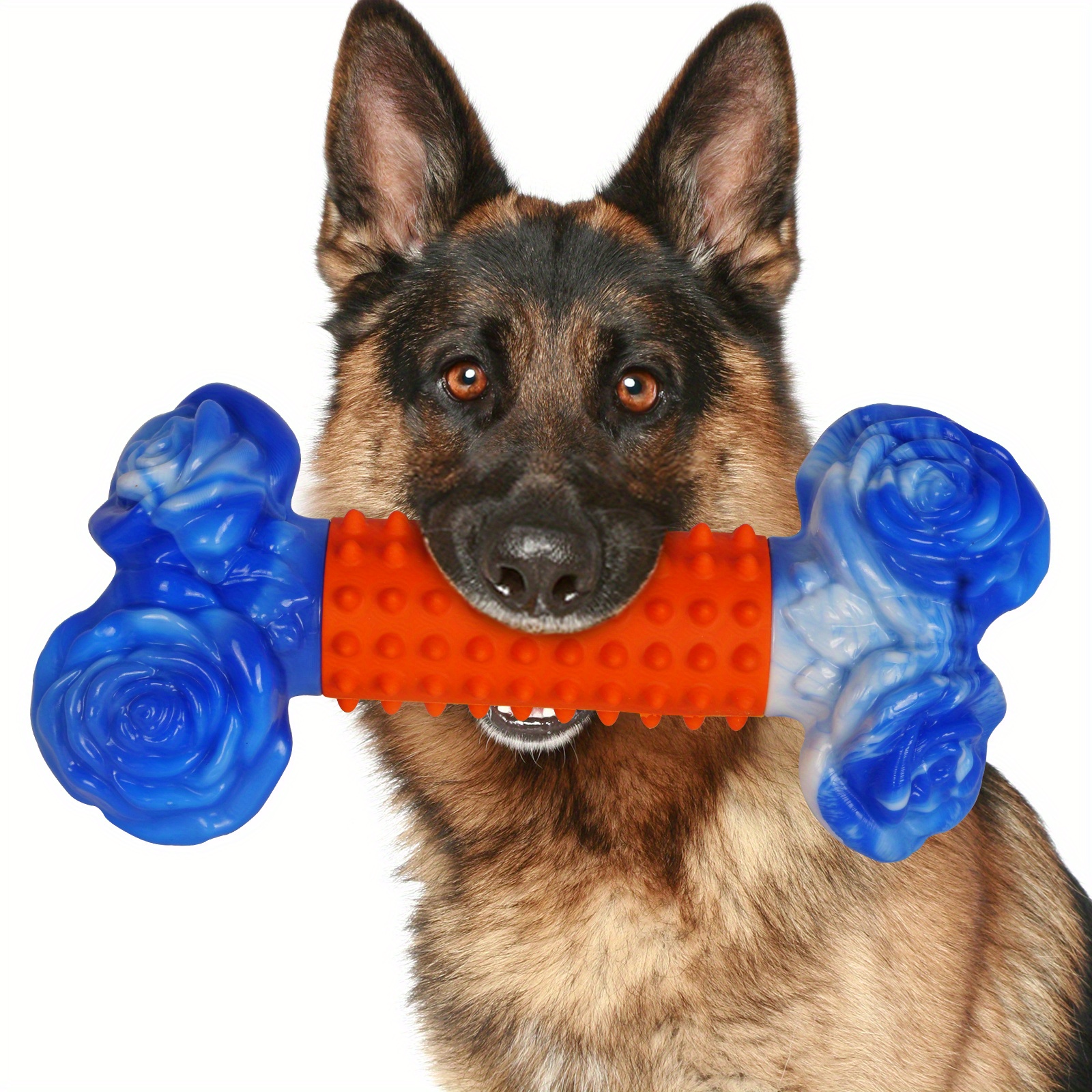 TEMU Tough Dog Toys For Large Dogs Who Love To Chew, Chew Toys, Bones Nylon And Rubber, Large Toys, Dog Toys For Aggressive Chewers